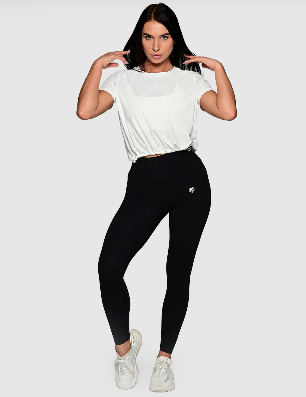 Koszulka Girlish Fit biała - Gymhero