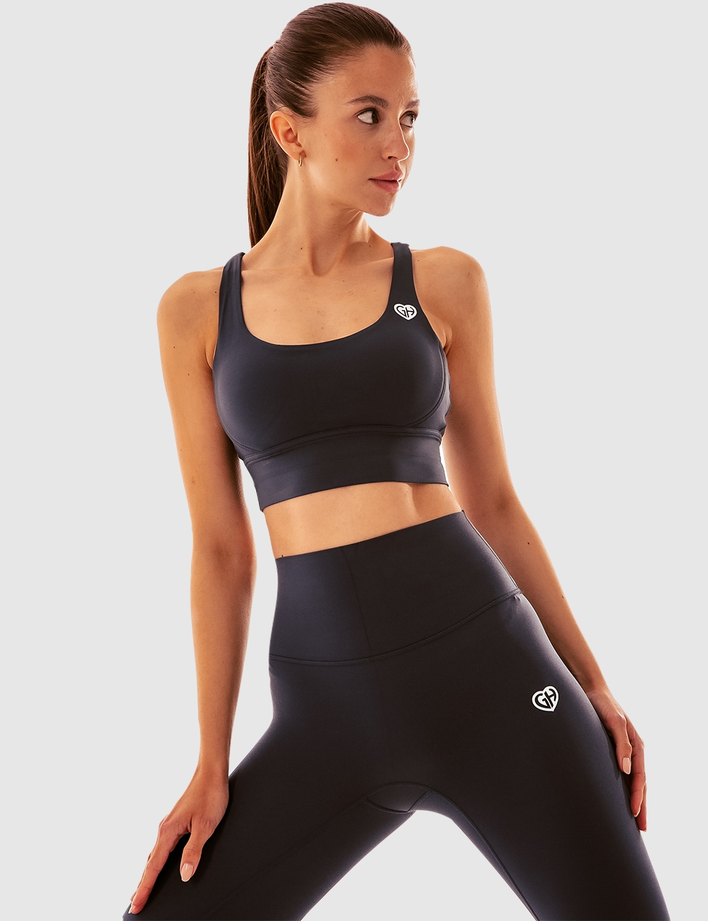 Legginsy Sportowe z kieszonką Granatowe - Gymhero