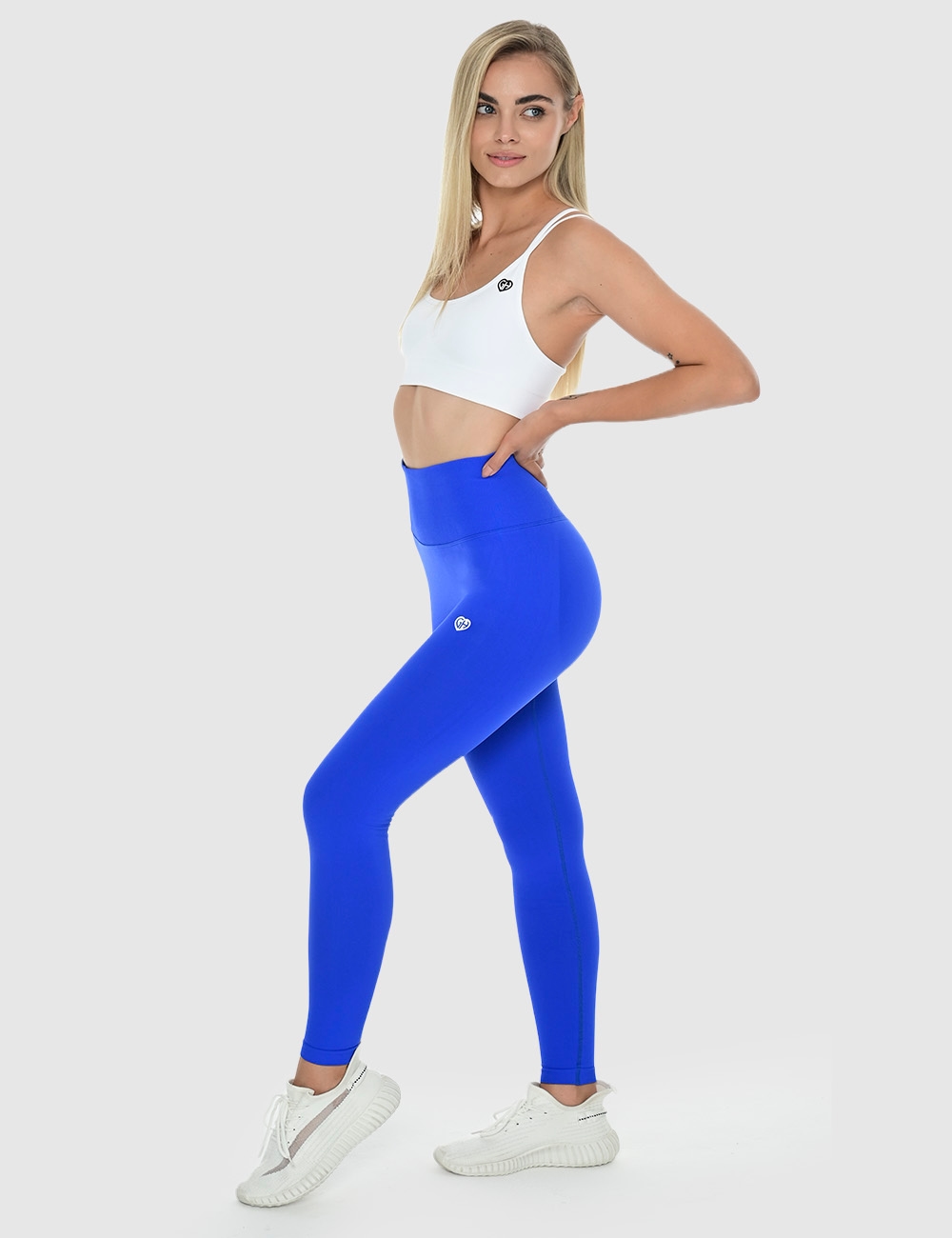 Legginsy Bezszwowe Scrunch Cobalt - Gymhero