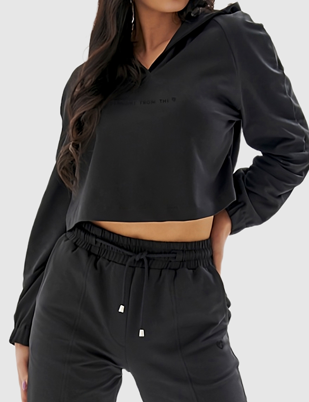 Bluza Dresowa Sweetheart Czarna - Gymhero