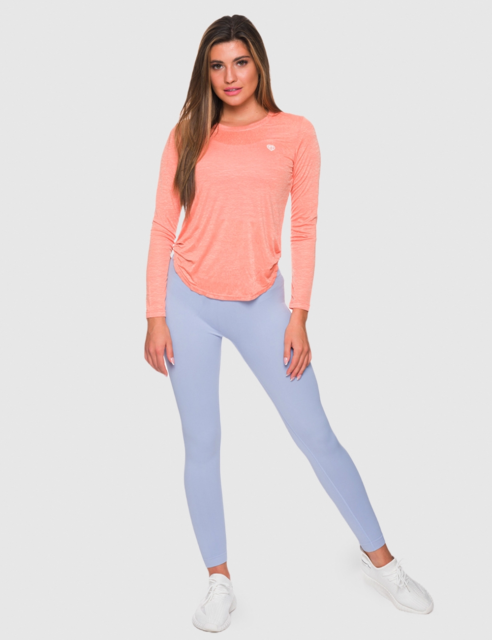 Longsleeve Sportowy Wave Orange - Gymhero