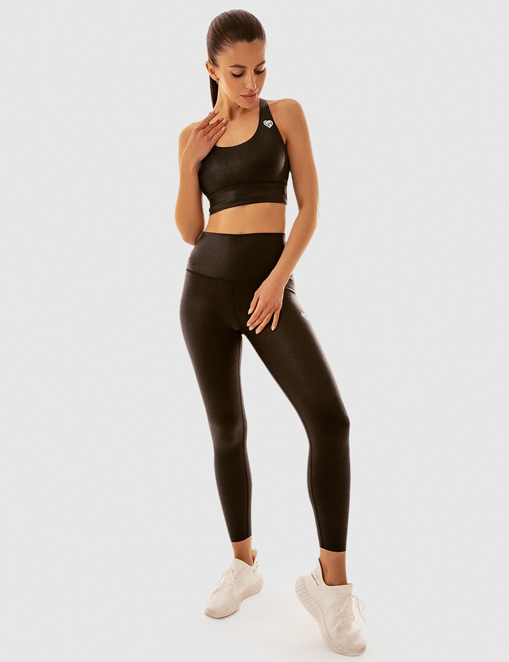 Legginsy Sportowe Gym Skin Czarne  - Gymhero