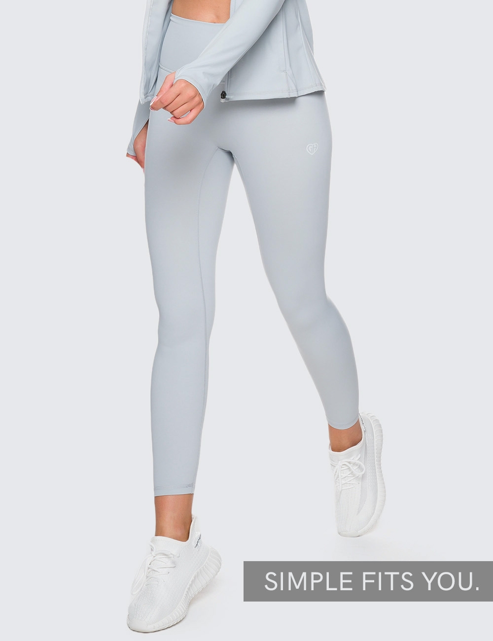 Legginsy Sportowe GHxQCZAJ Szare - Gymhero