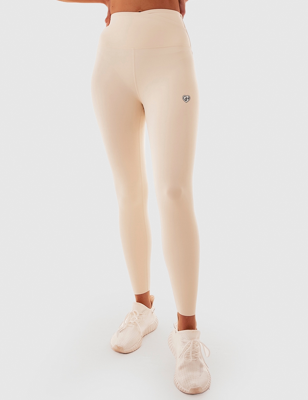 Legginsy Sportowe Twisted Waist Białe  - Gymhero