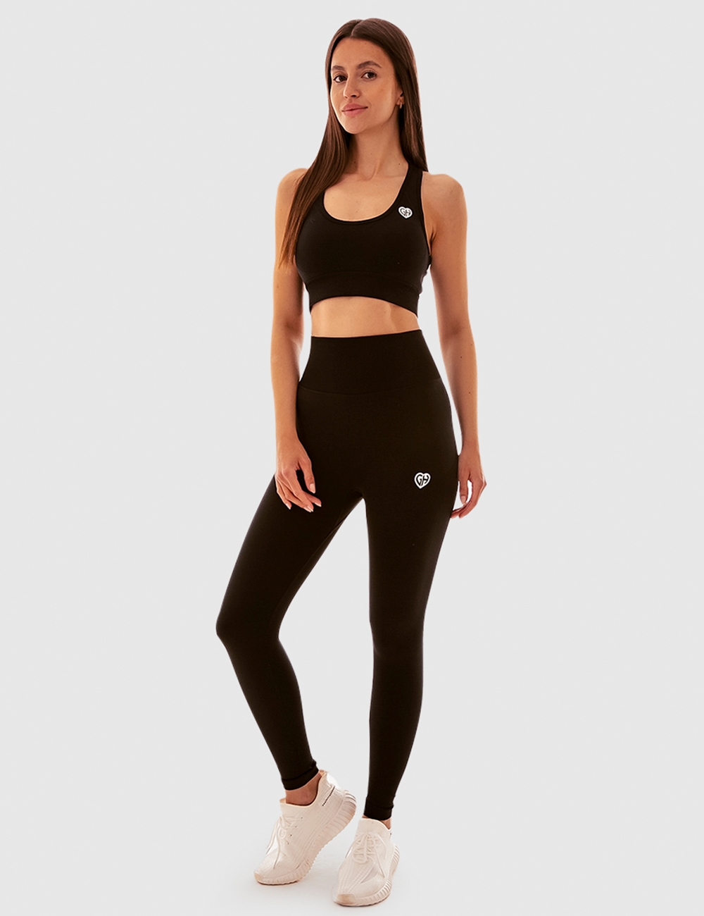 Legginsy Bezszwowe Scrunch Czarne - Gymhero
