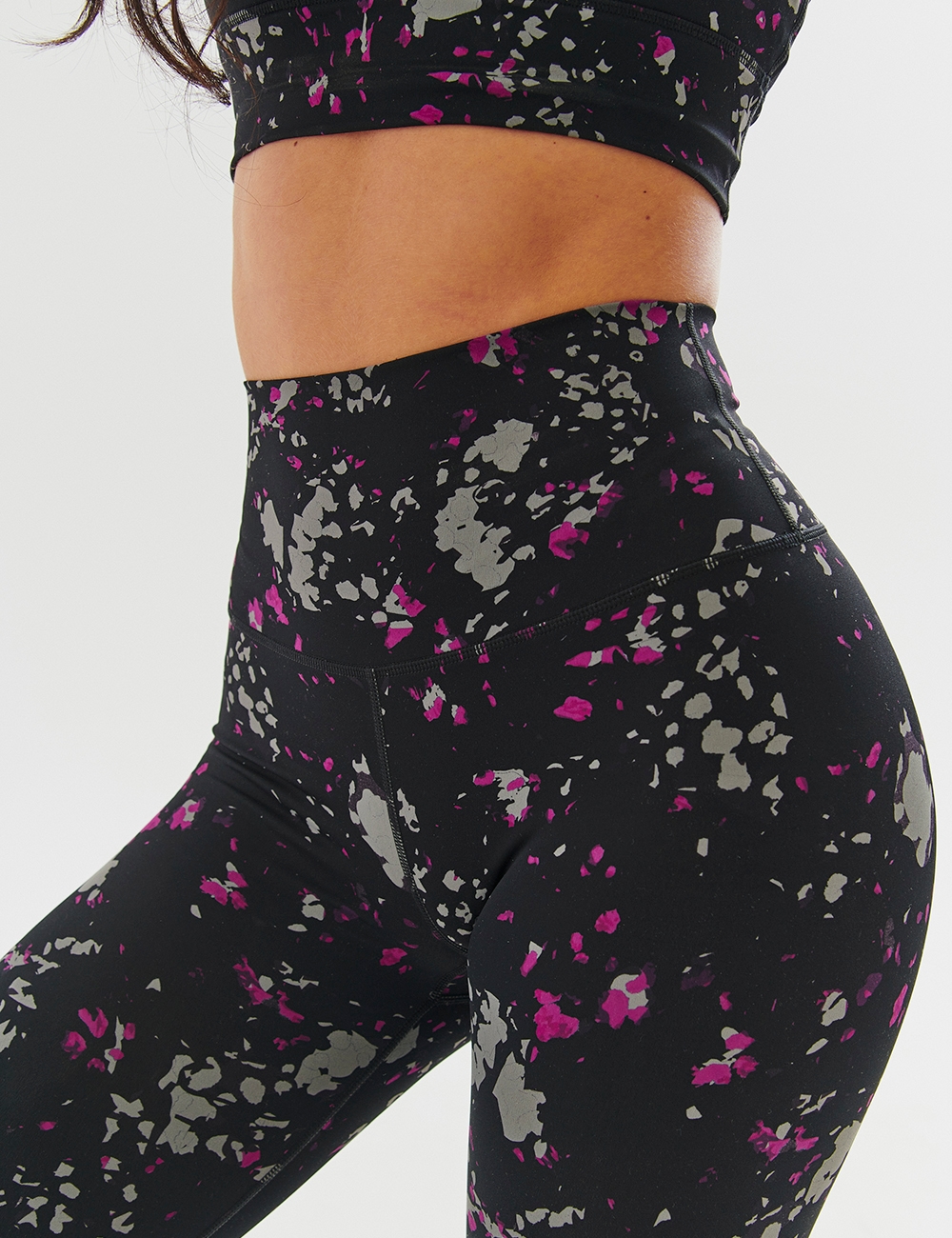 Legginsy sportowe Tribe czarne - Gymhero
