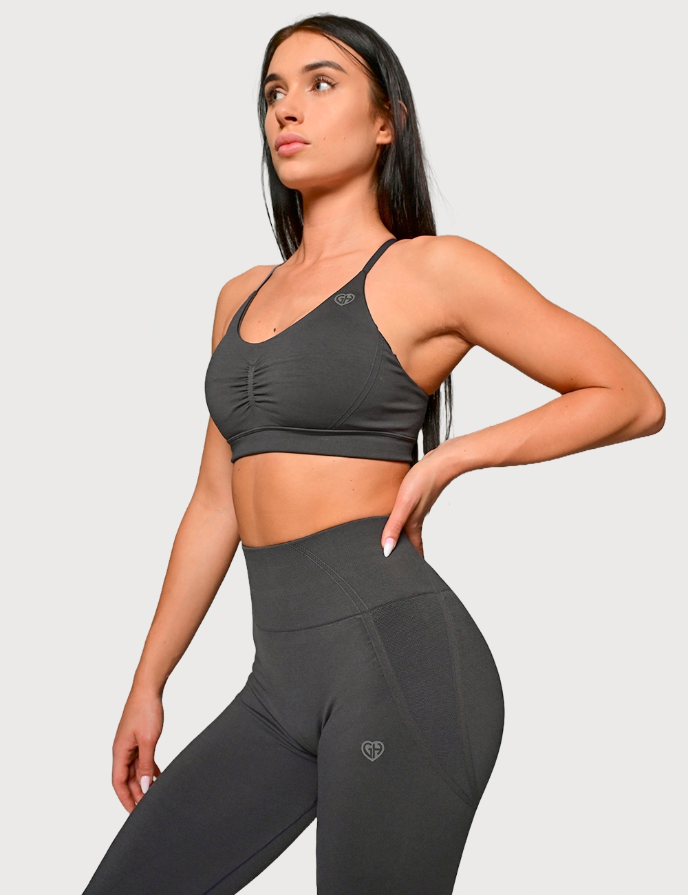 Stanik Sportowy Allure Fit Szary - Gymhero