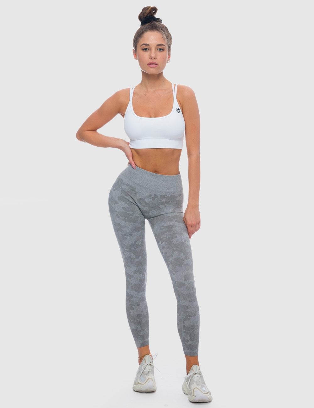 Legginsy Sportowe Gym Force Szare - Gymhero