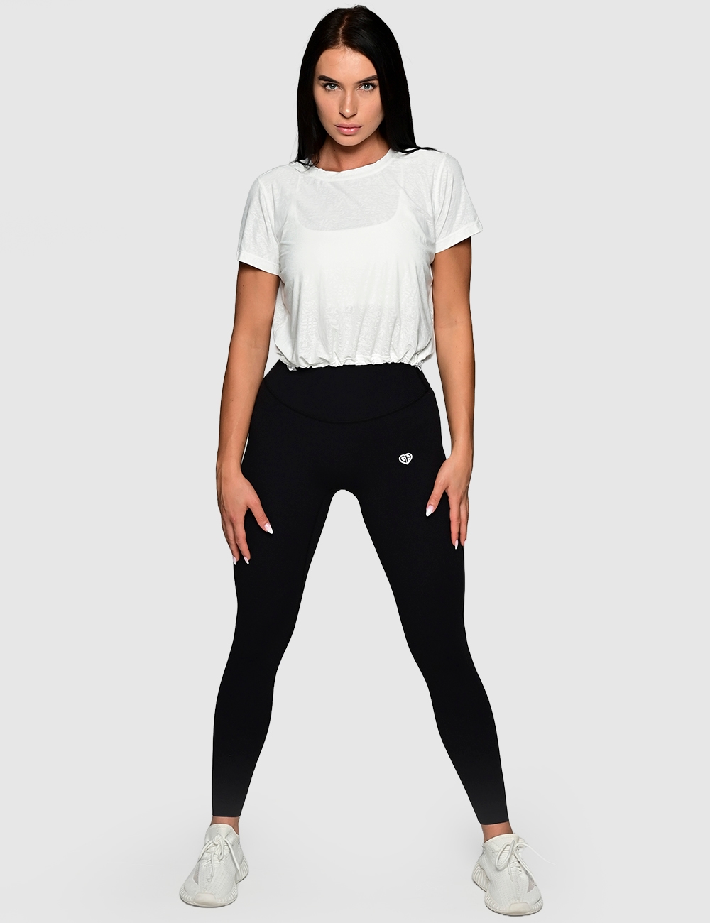 Koszulka Girlish Fit biała - Gymhero