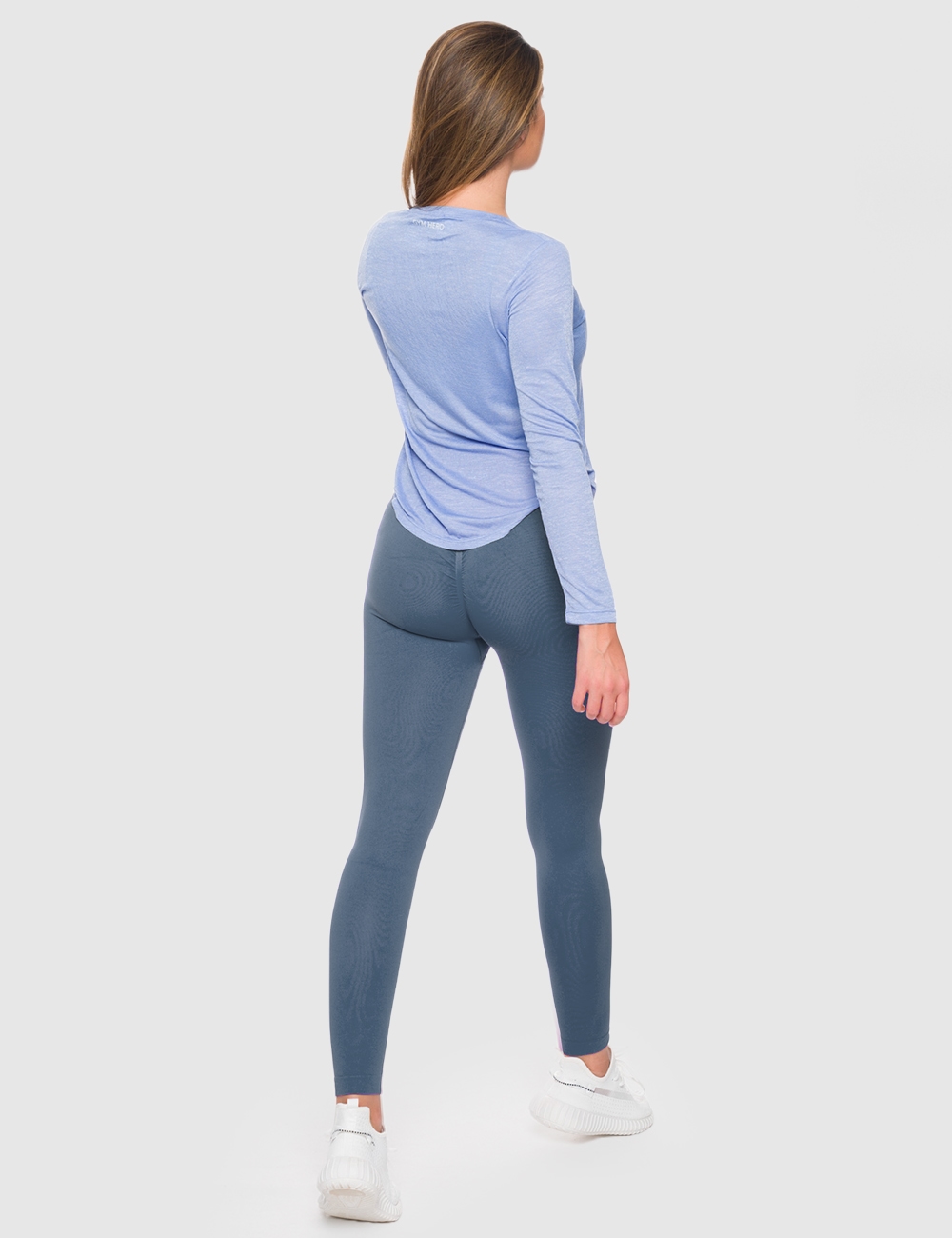 Legginsy Bezszwowe Scrunch Granatowe - Gymhero