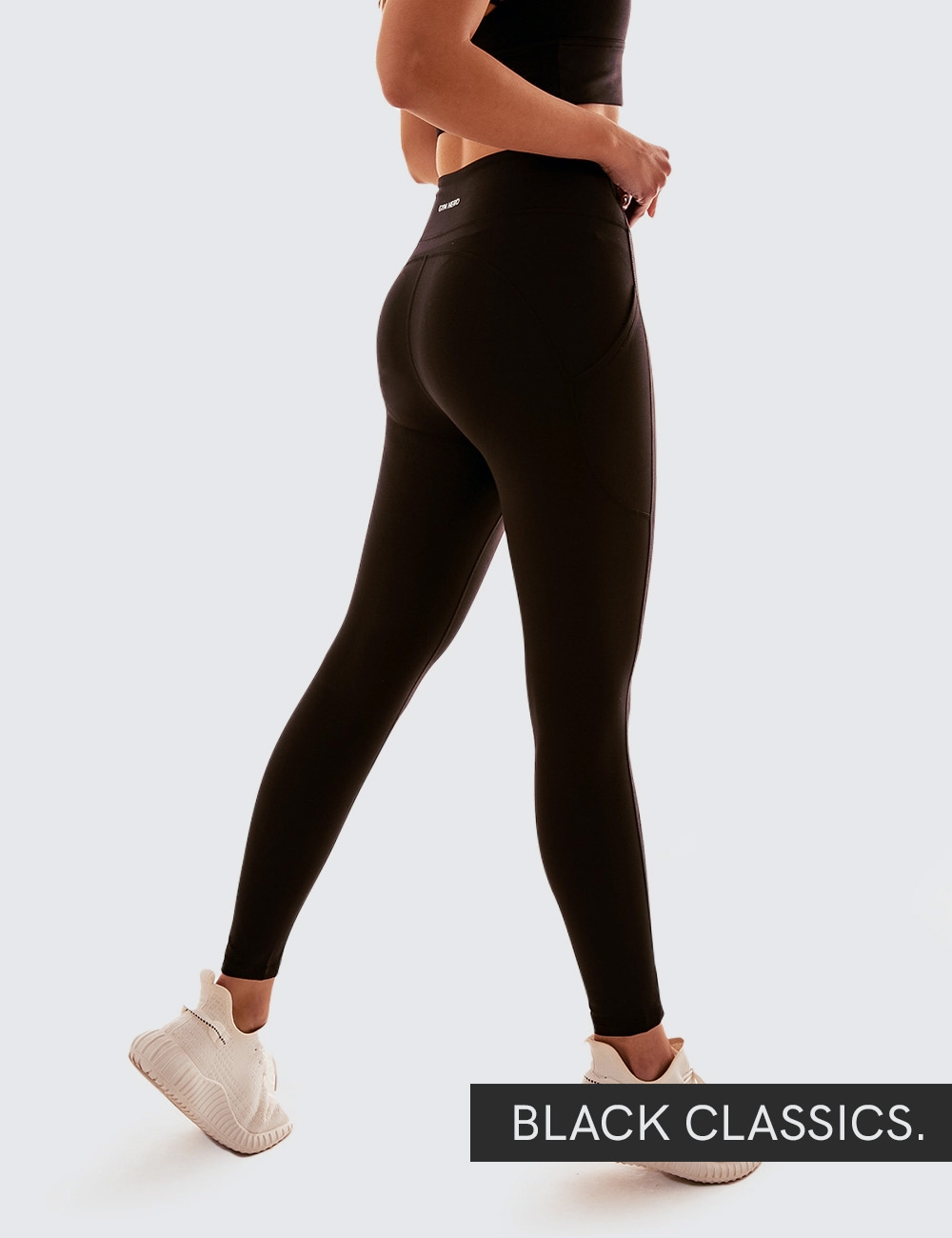 Legginsy Pocket z kieszonkami Czarne - Gymhero