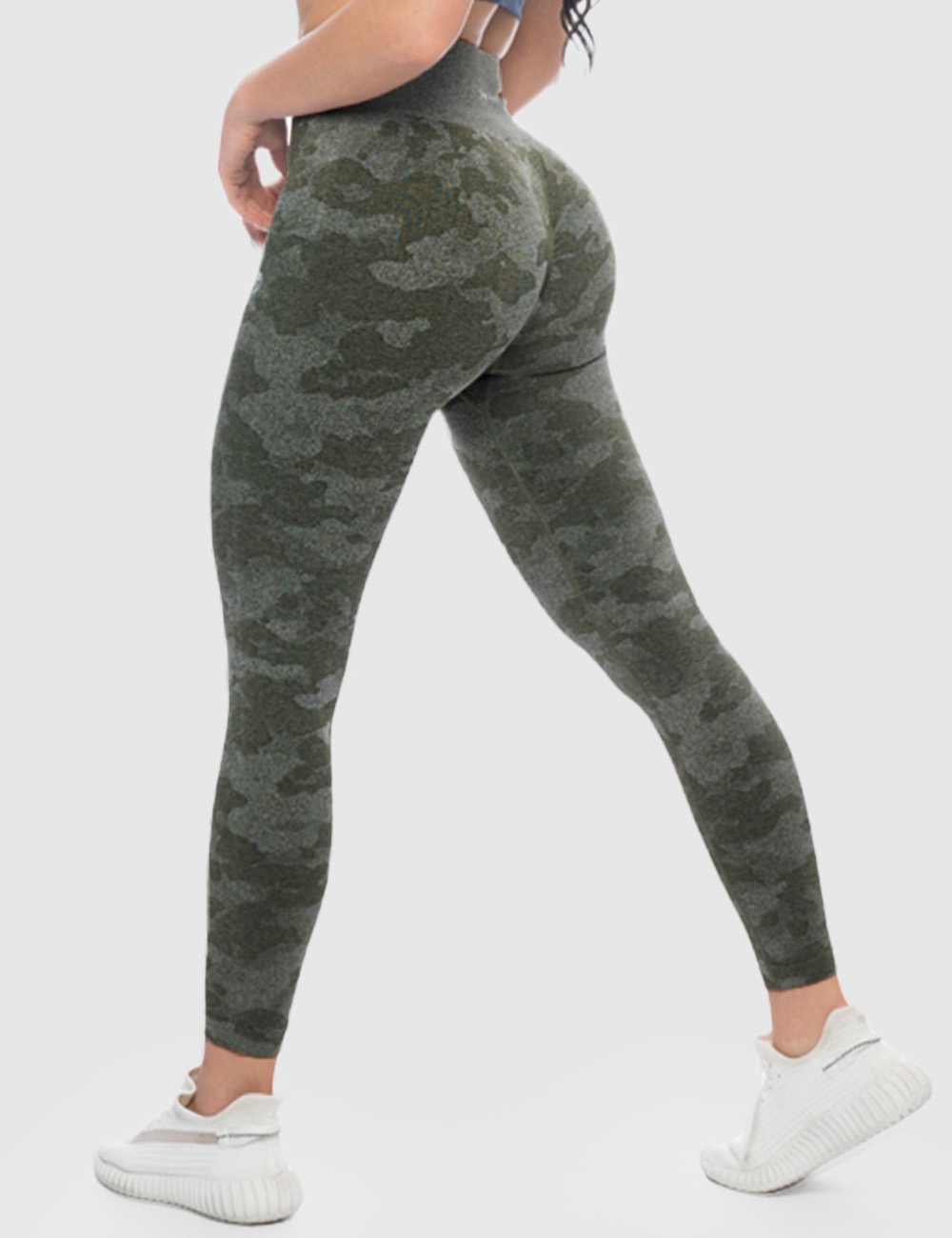 Legginsy Sportowe Gym Force Oliwkowe  - Gymhero