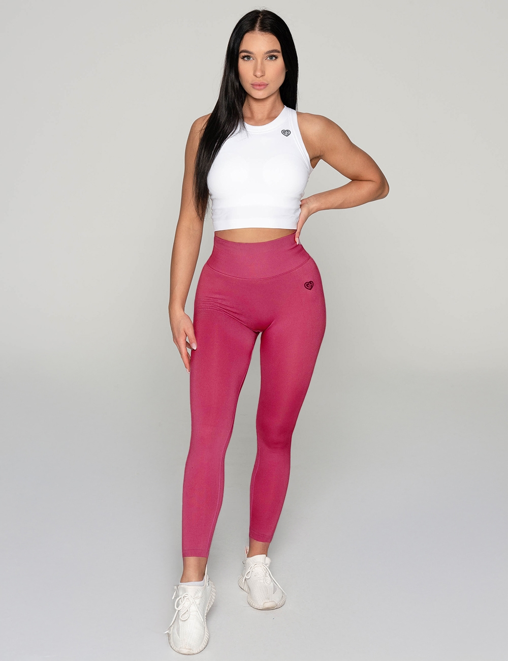 Legginsy Bezszwowe Scrunch Essence Róż - Gymhero