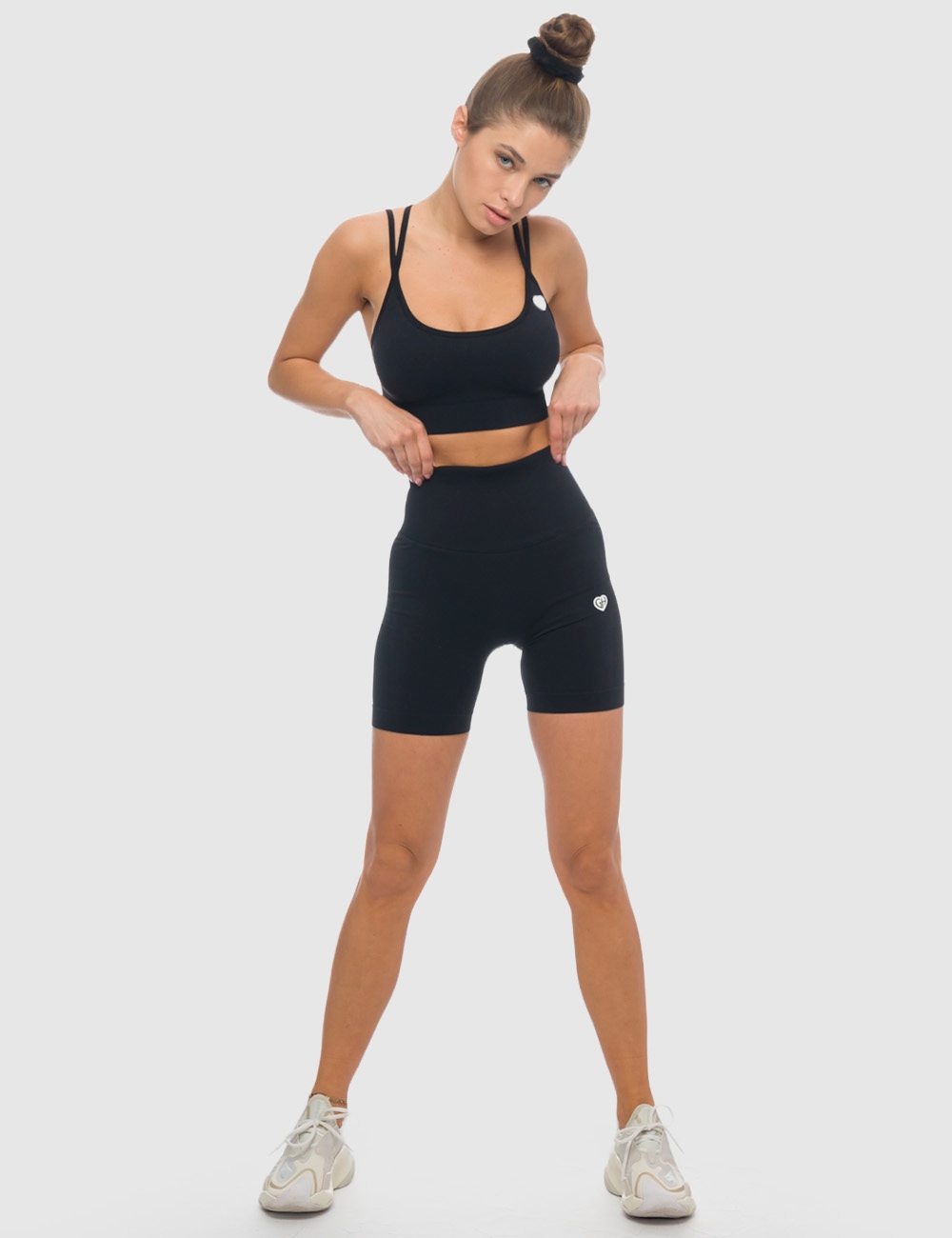 Stanik Sportowe Summer Vibe Czarny - Gymhero