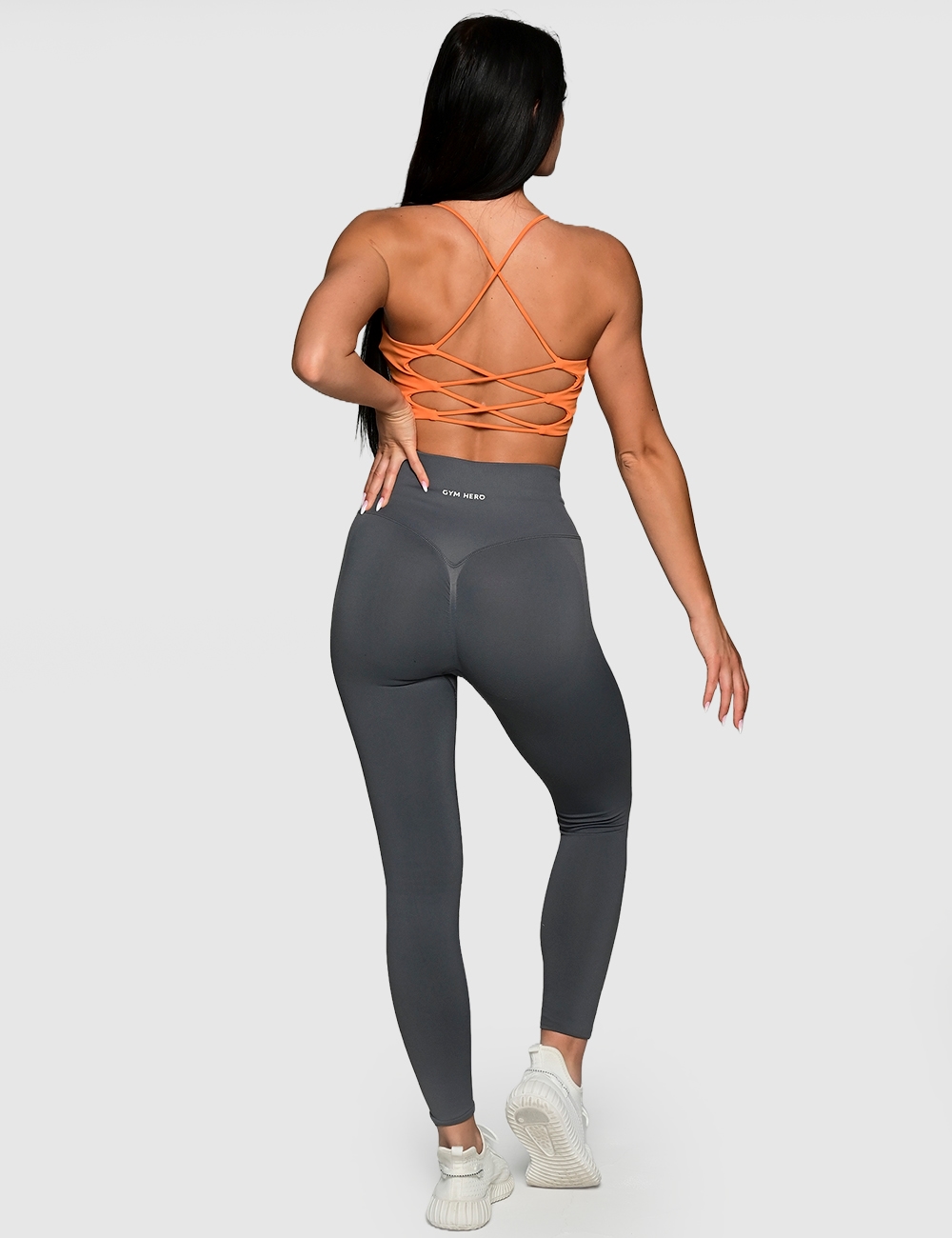 Stanik sportowy CHARM FIT pomarańczowy - Gymhero