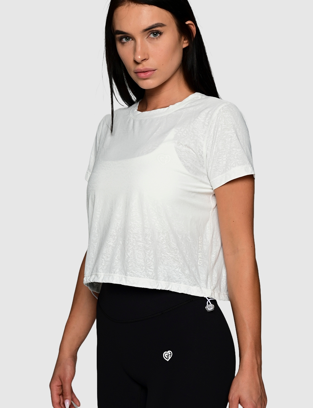 Koszulka Girlish Fit biała - Gymhero