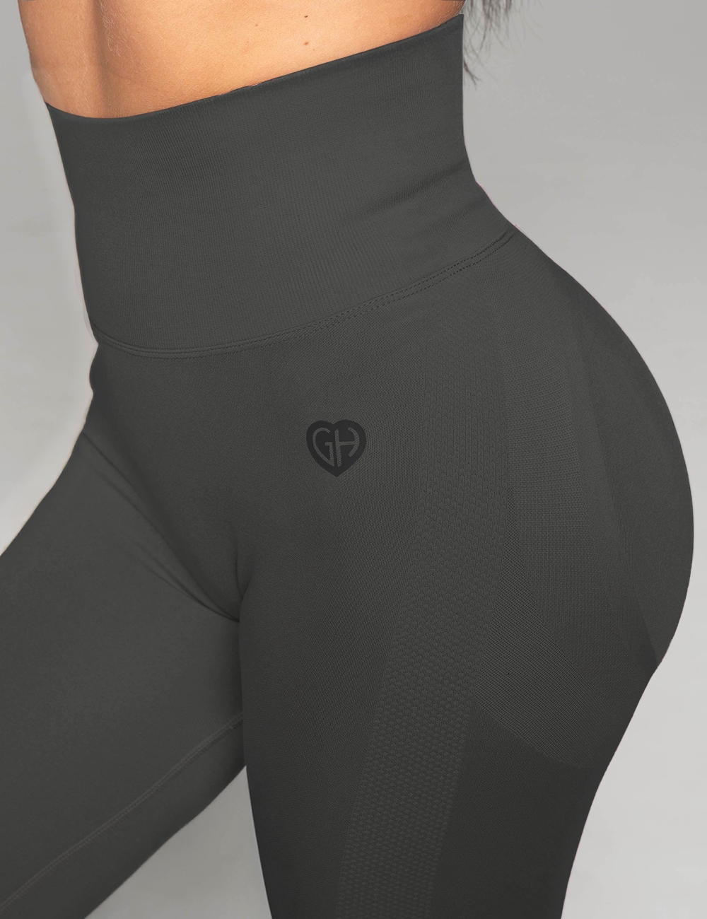 Legginsy Bezszwowe Scrunch Essence Steel - Gymhero