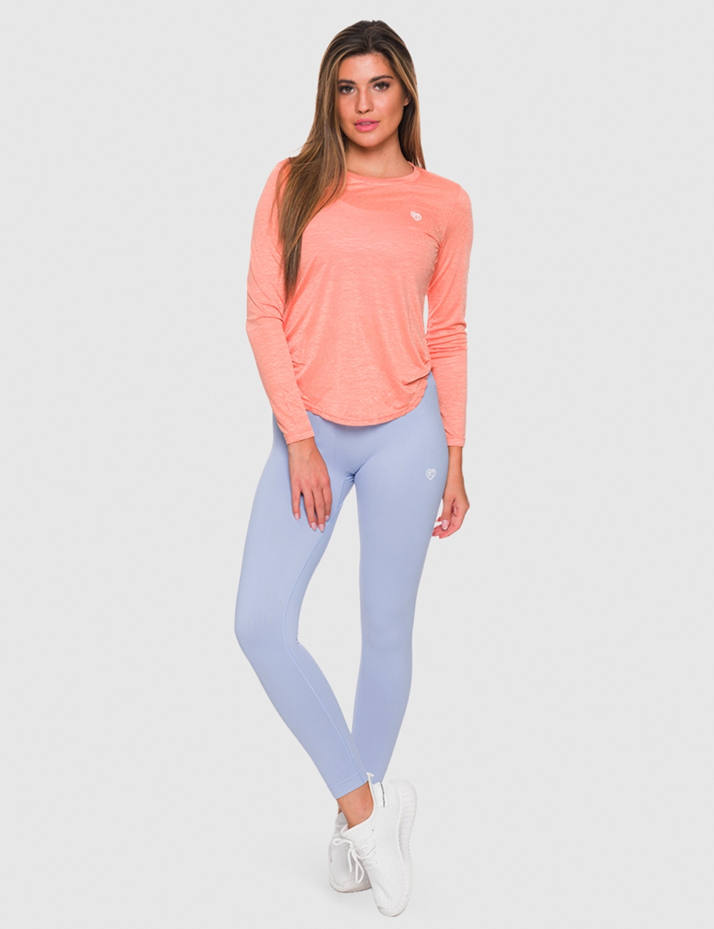 Longsleeve Sportowy Wave Orange - Gymhero