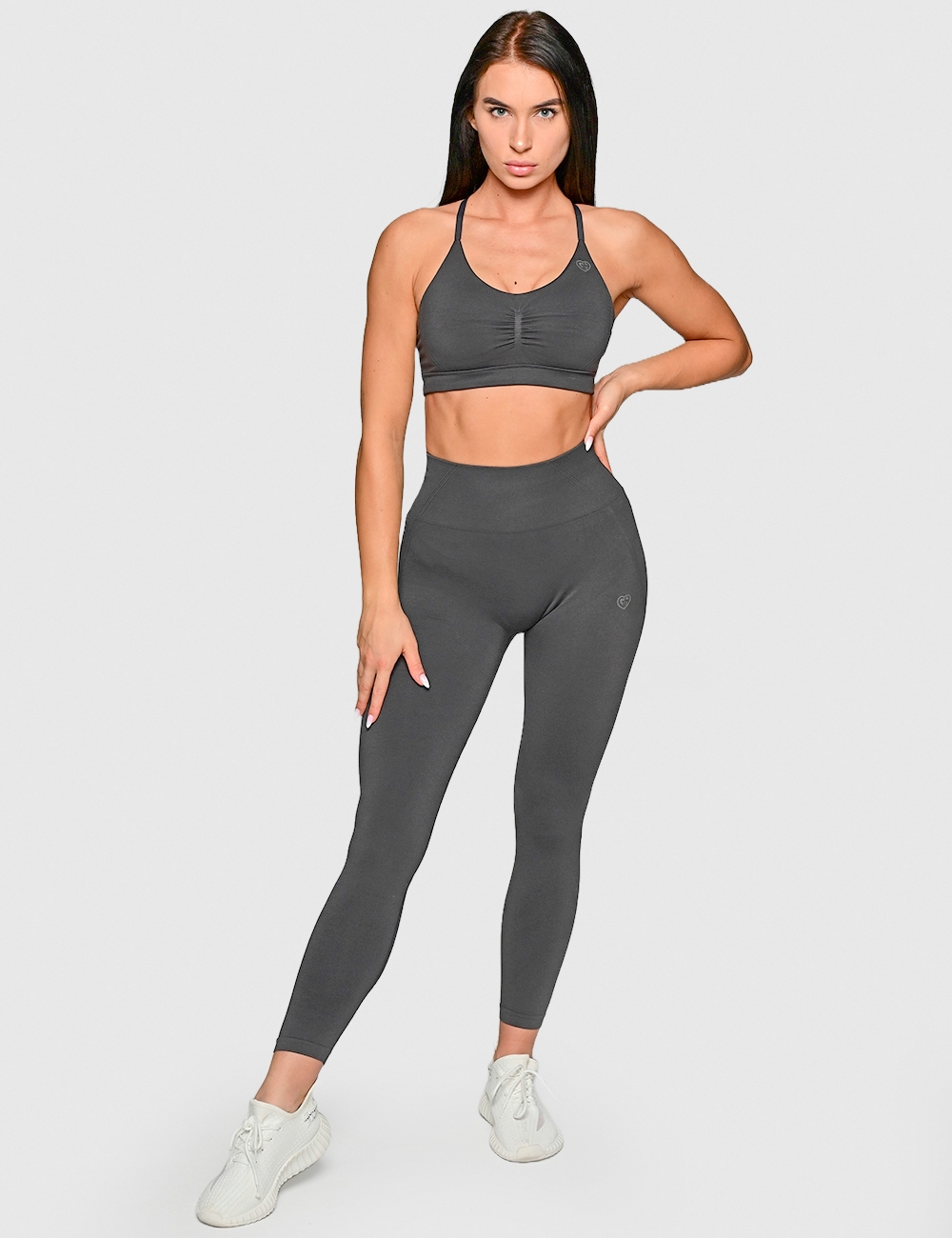 Stanik Sportowy Allure Fit Szary - Gymhero