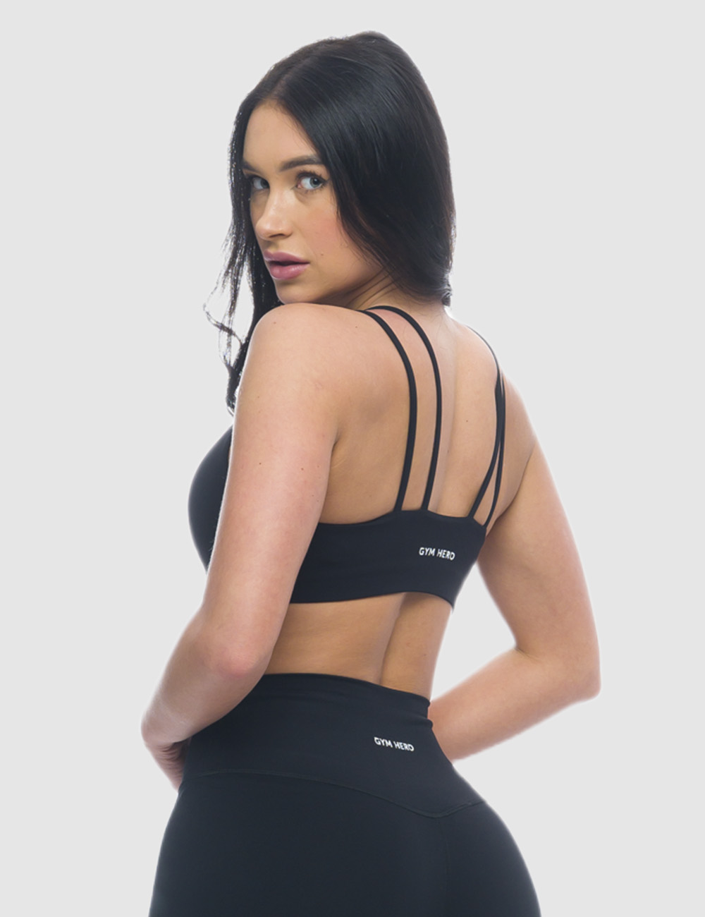 Stanik Sportowy Gym Delight Czarny - Gymhero