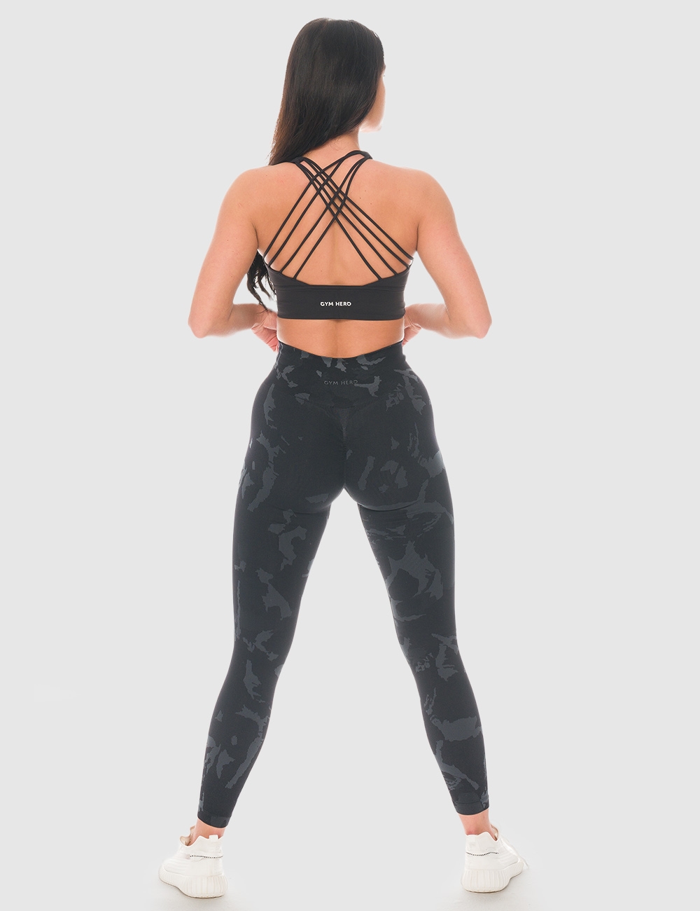 Legginsy sportowe Dots Czarne - Gymhero