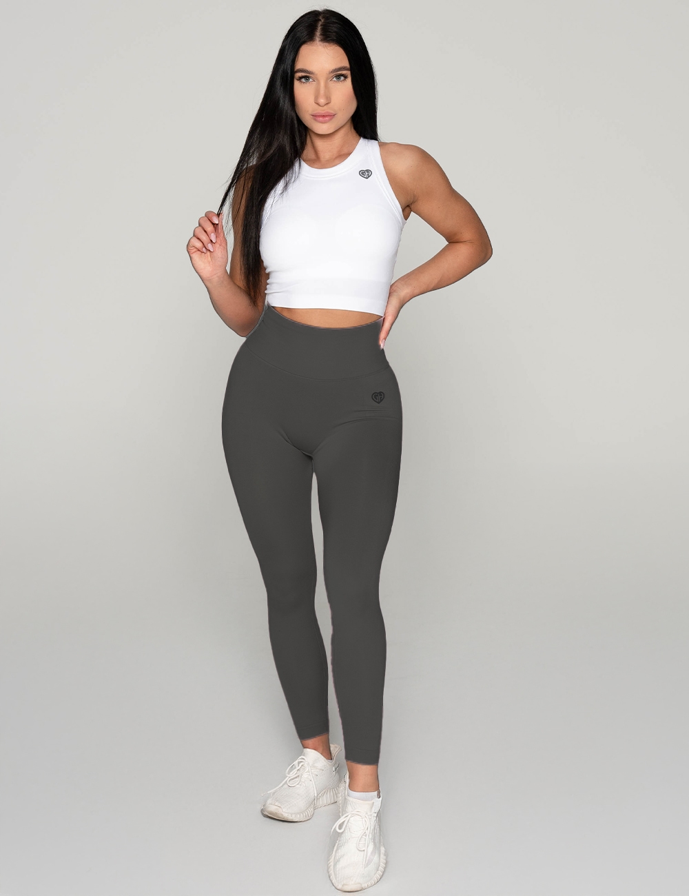 Legginsy Bezszwowe Scrunch Essence Steel - Gymhero