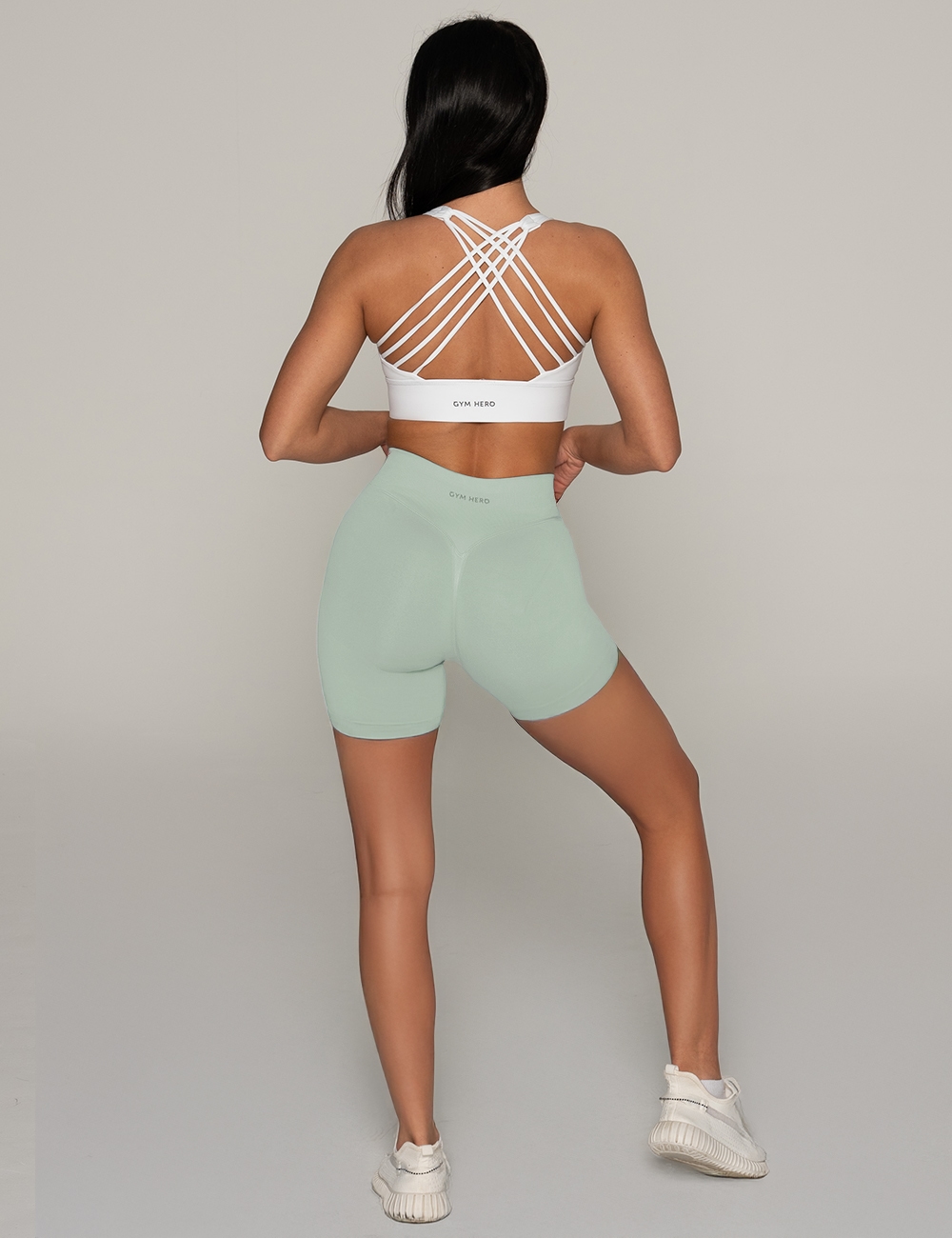 Szorty Bezszwowe Scrunch 2.0 Pistachio - Gymhero
