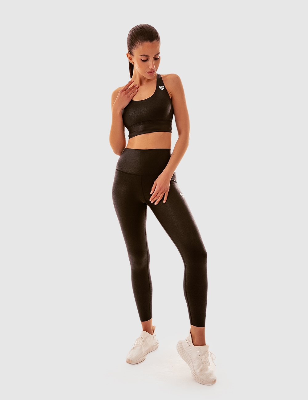 Stanik Sportowy Gym Skin Czarny - Gymhero