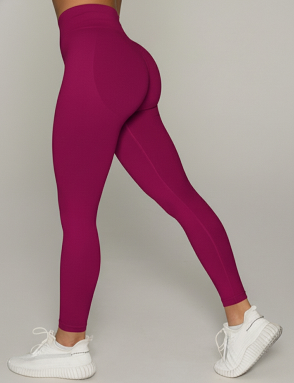 Legginsy bezszwowe Scrunch 2.0 Berry - Gymhero