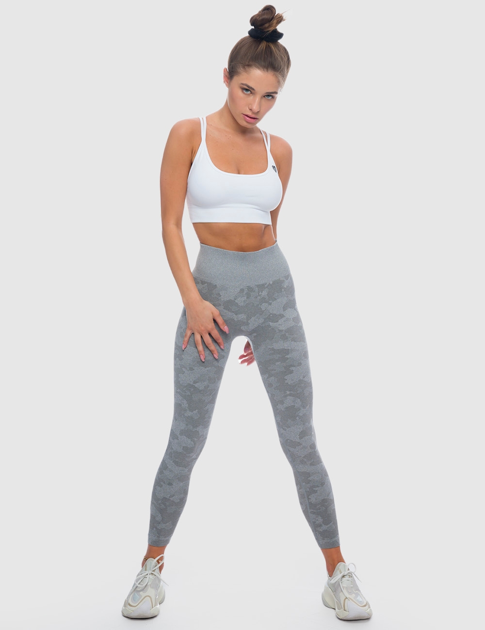 Legginsy Sportowe Gym Force Szare - Gymhero