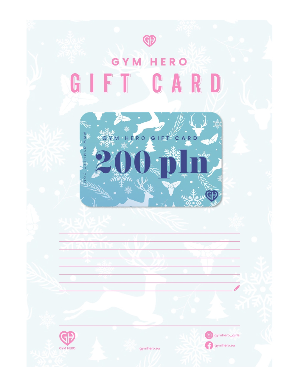 Karta Upominkowa 200zł - Gymhero