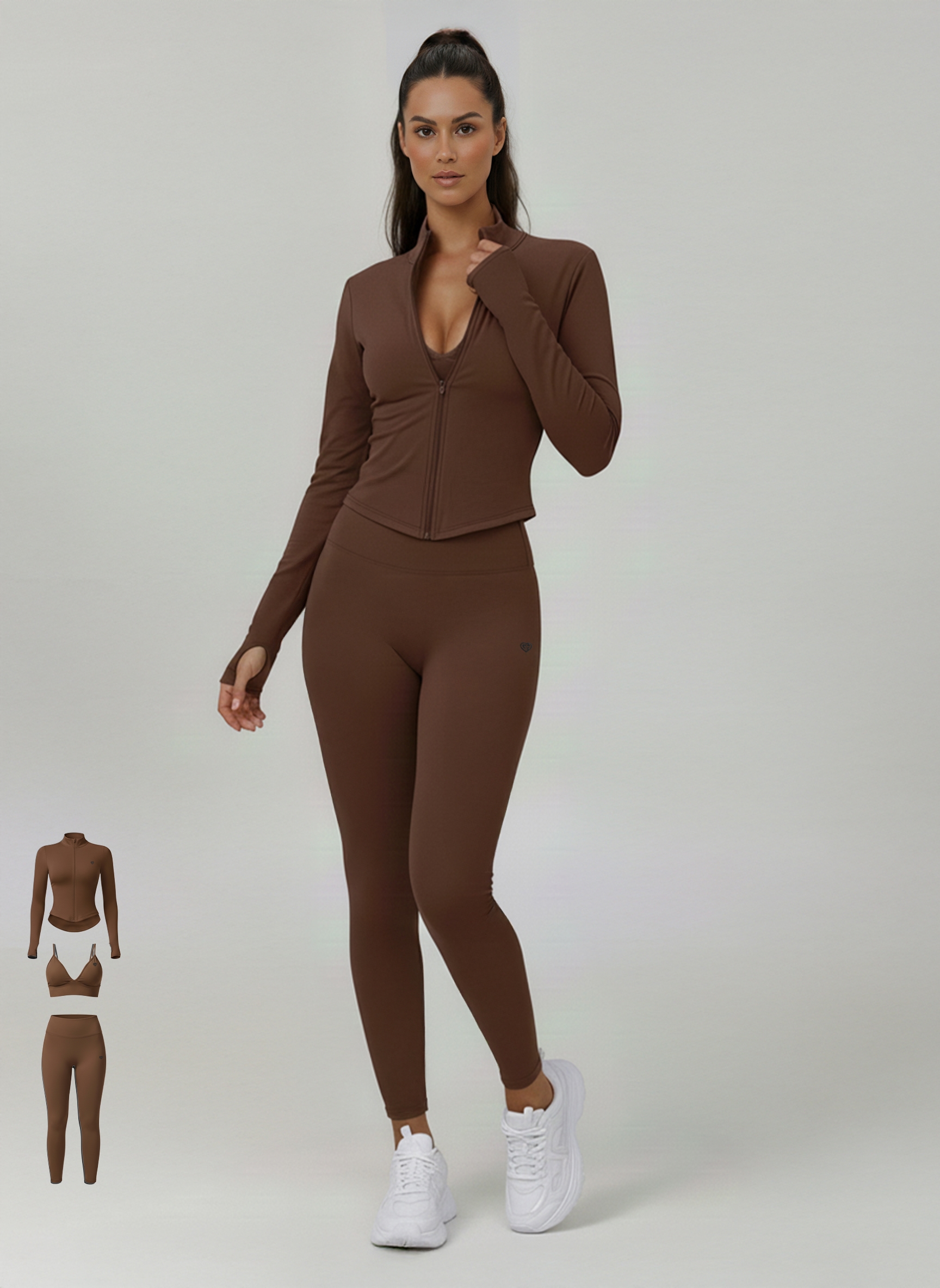 Zestaw Sportowy Flex Flow Mocha - Gymhero