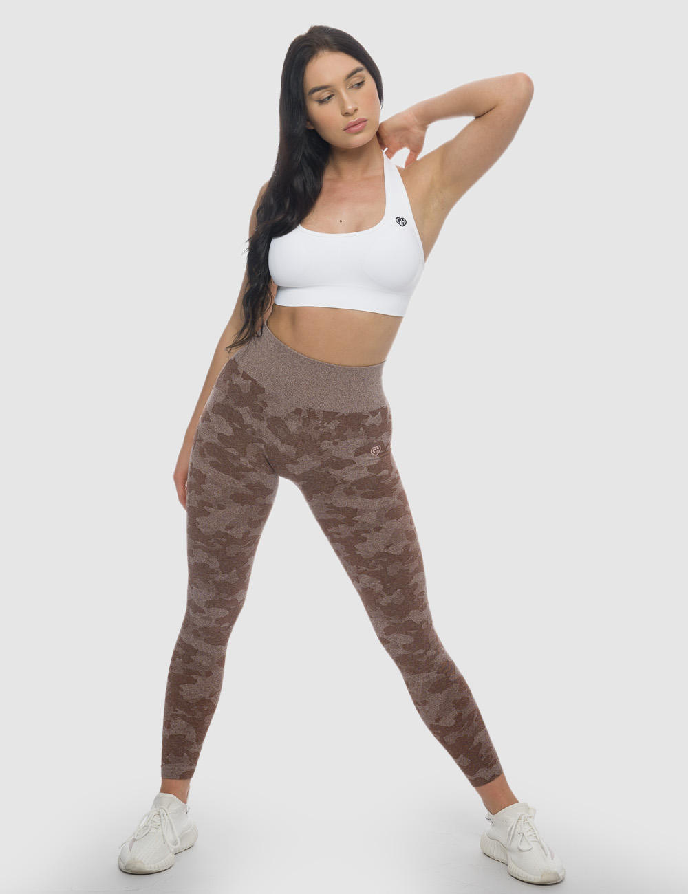 Stanik Sportowy Halter Biały - Gymhero