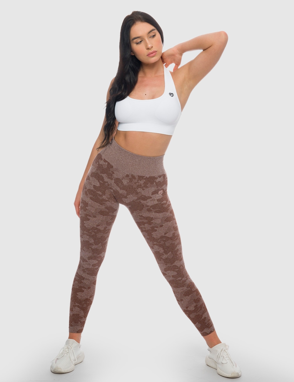 Stanik Sportowy Halter Biały - Gymhero