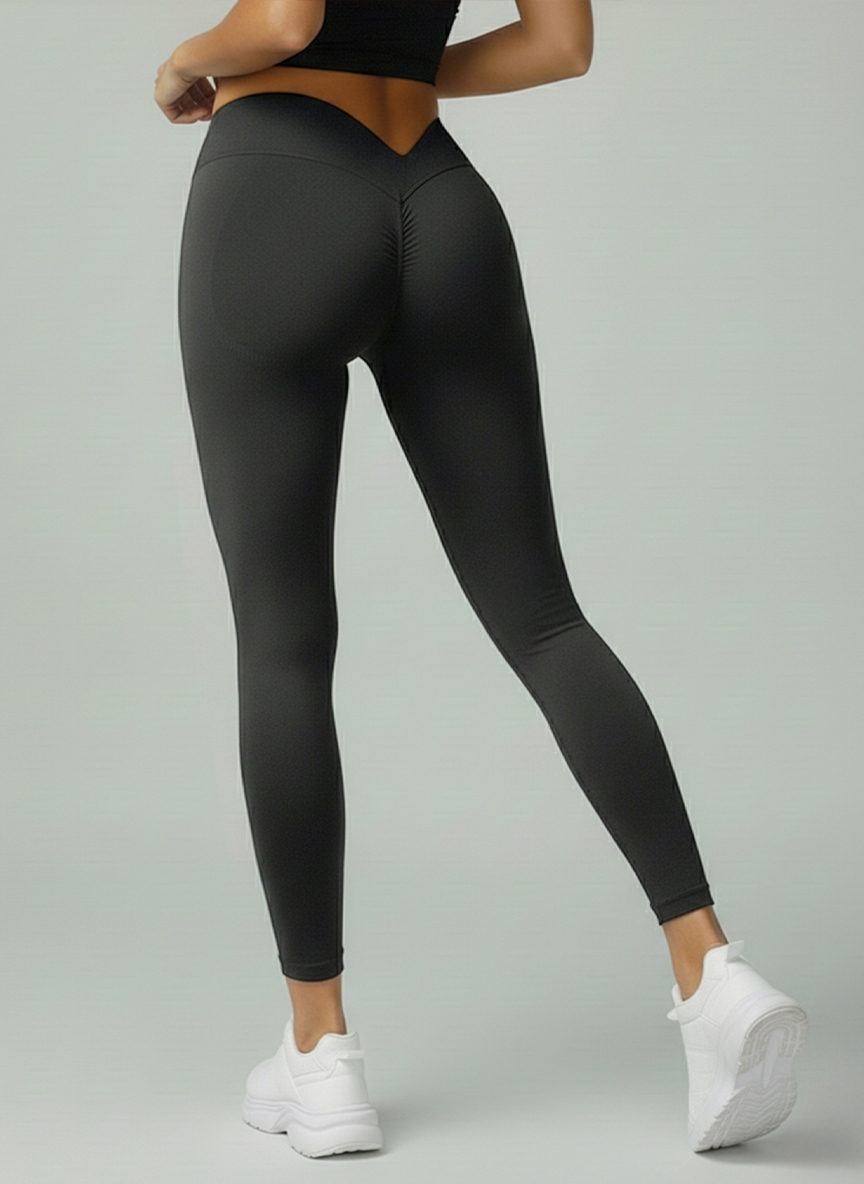 Legginsy Sportowe Flex Flow Czarne - Gymhero