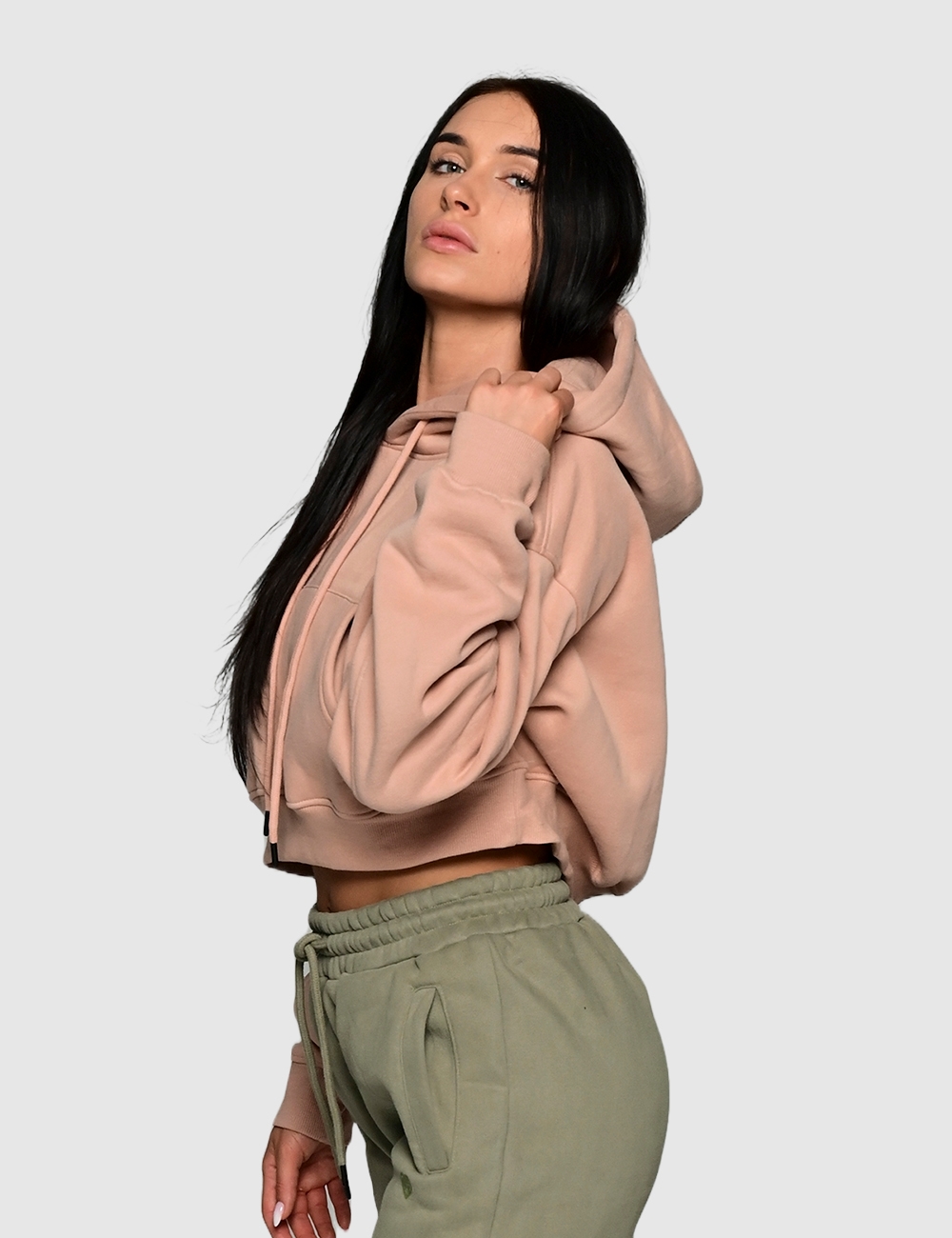 Bluza dresowa Cosy Fit Brudny Róż - Gymhero