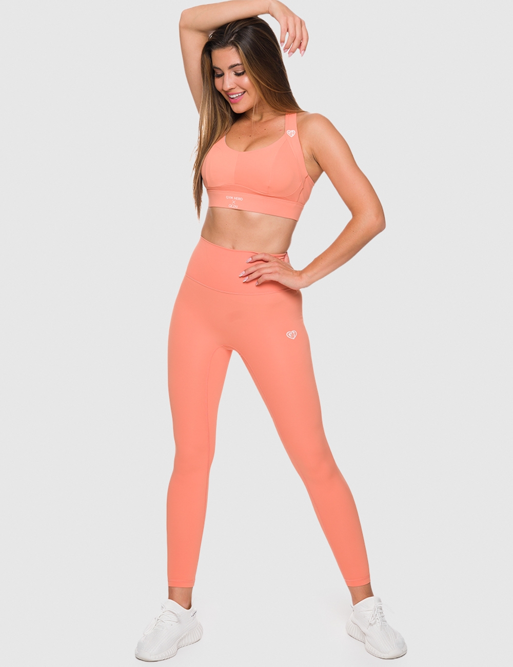 Legginsy Sportowe GHxQCZAJ Pomarańczowe - Gymhero