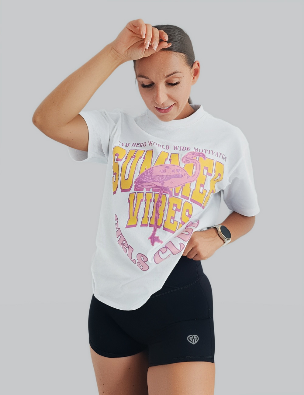T-Shirt Gym Hero „SUMMER VIBES GIRLS CLUB” - Gymhero