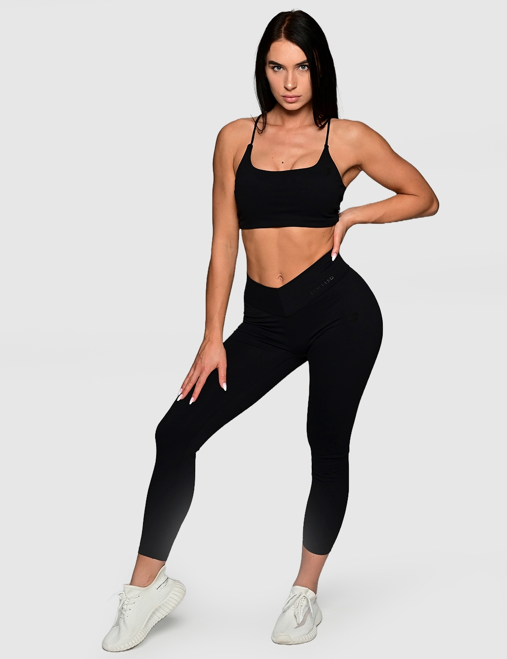 Stanik sportowy CHARM FIT czarny - Gymhero