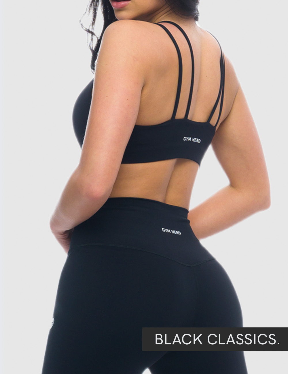 Stanik Sportowy Gym Delight Czarny - Gymhero