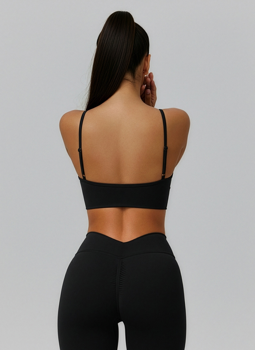 Legginsy Sportowe Flex Flow Czarne - Gymhero