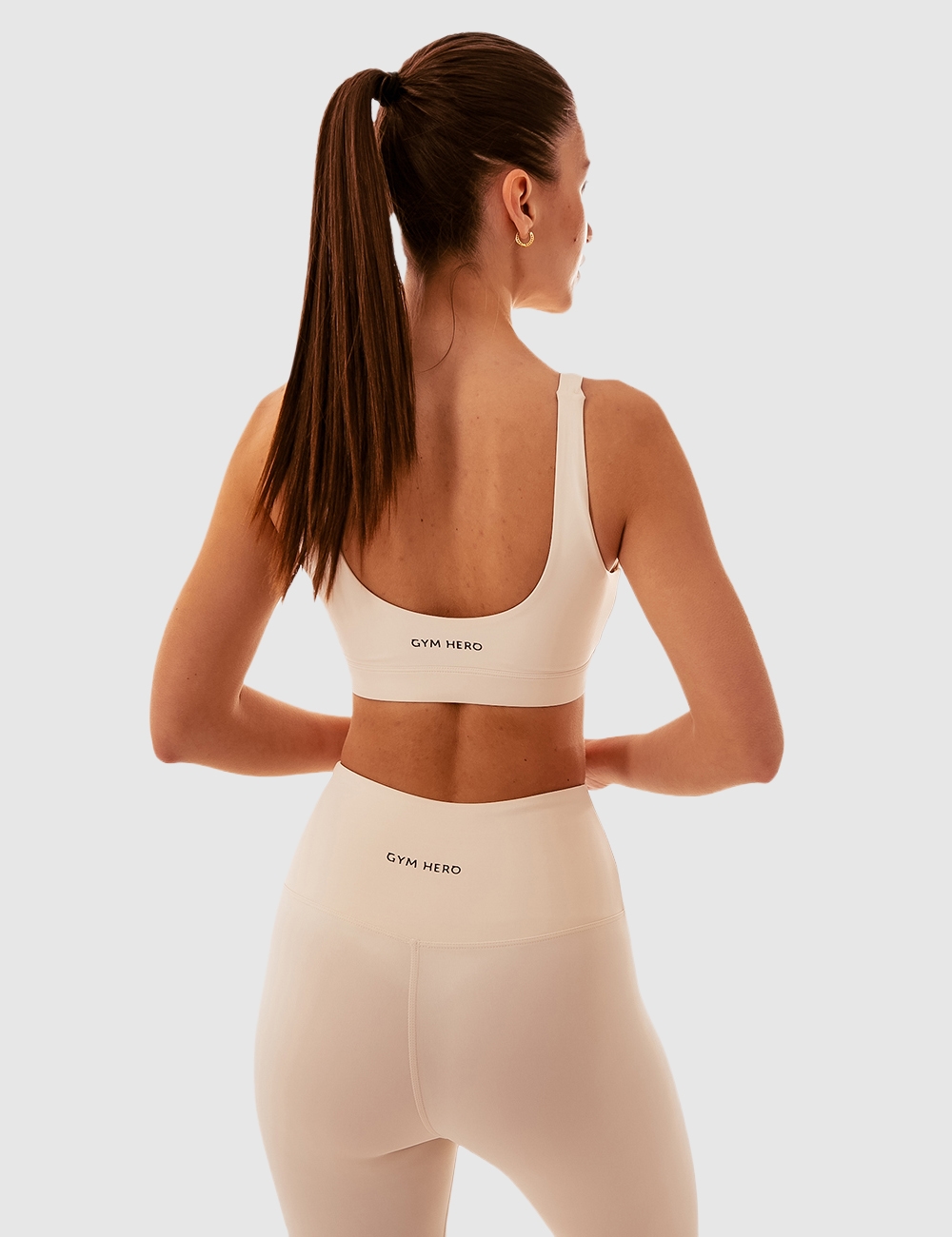 Legginsy Sportowe Twisted Waist Białe  - Gymhero