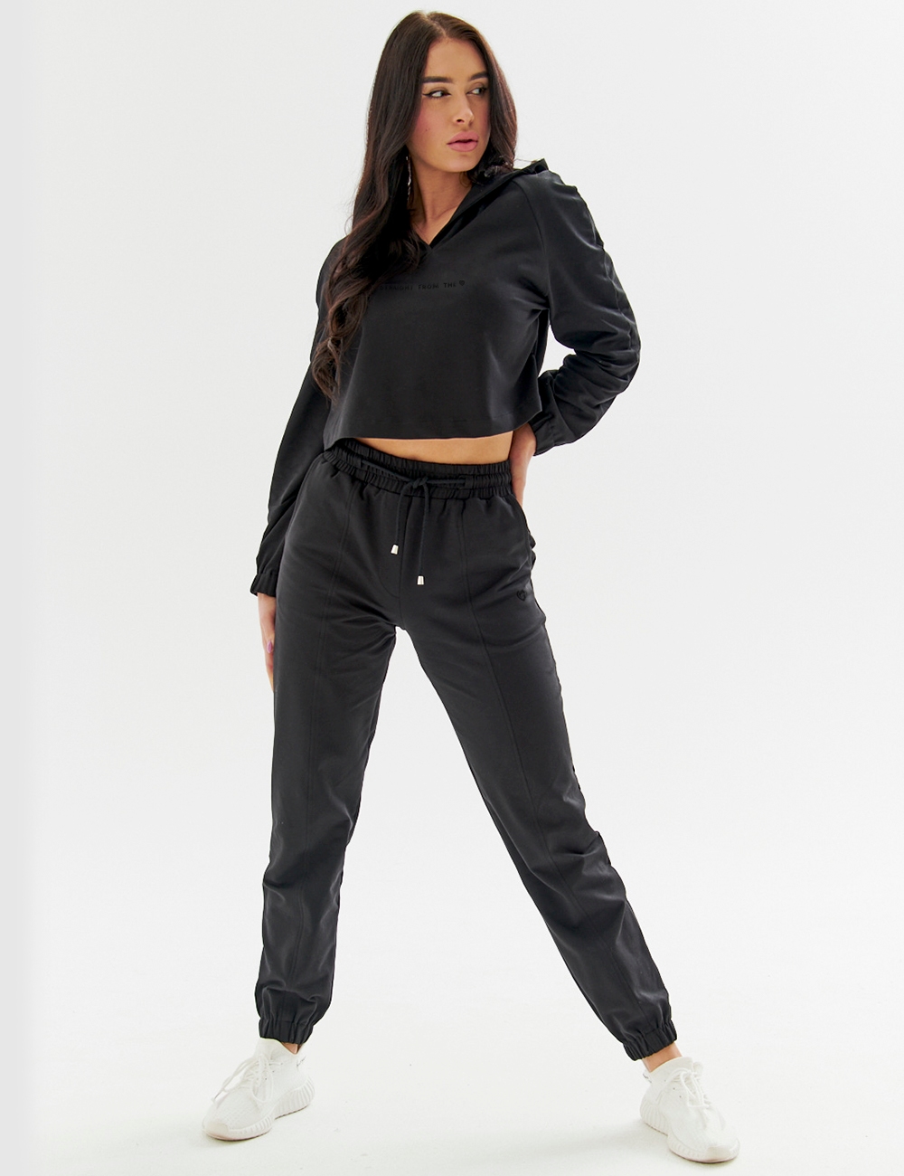 Bluza Dresowa Sweetheart Czarna - Gymhero