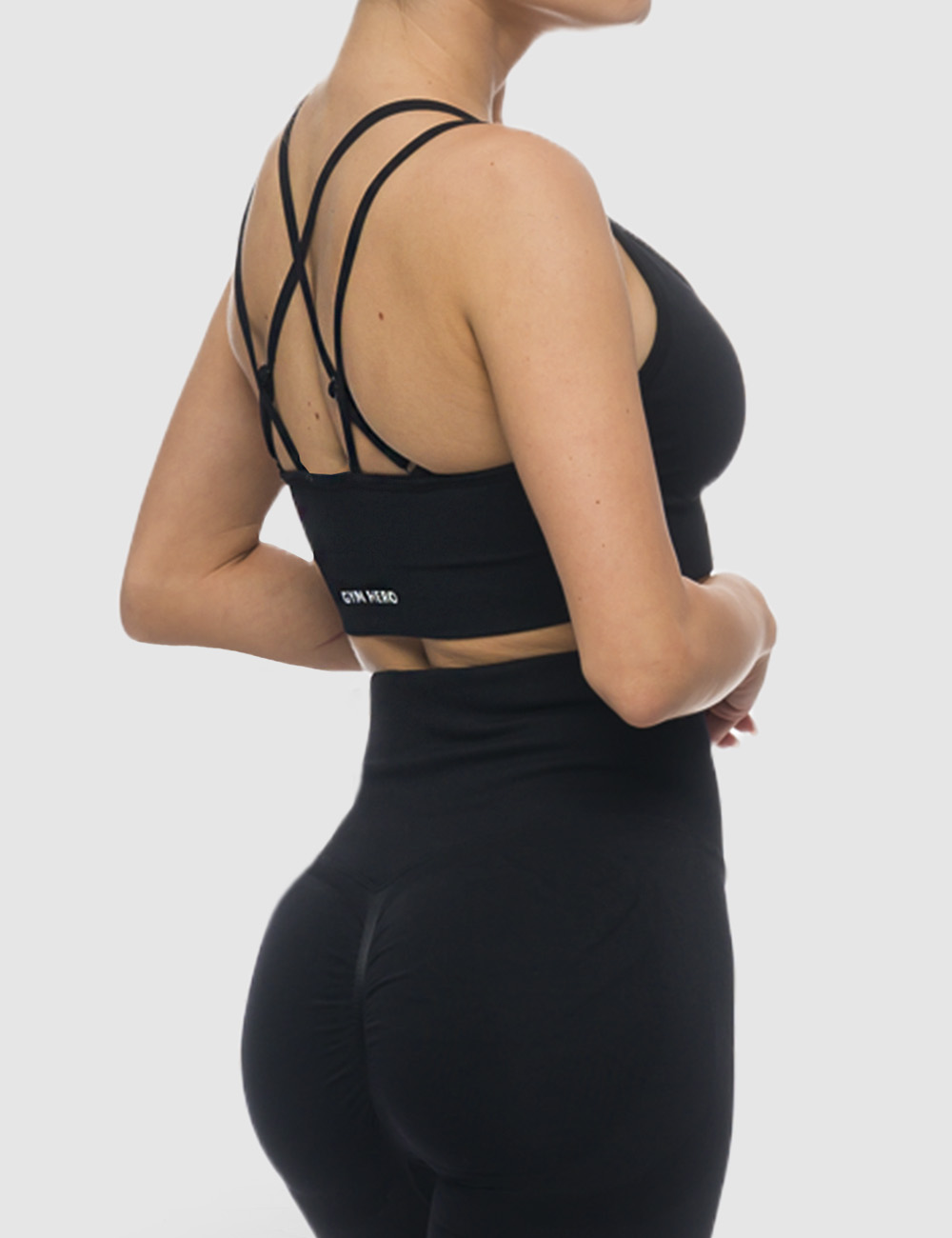 Stanik Sportowe Summer Vibe Czarny - Gymhero