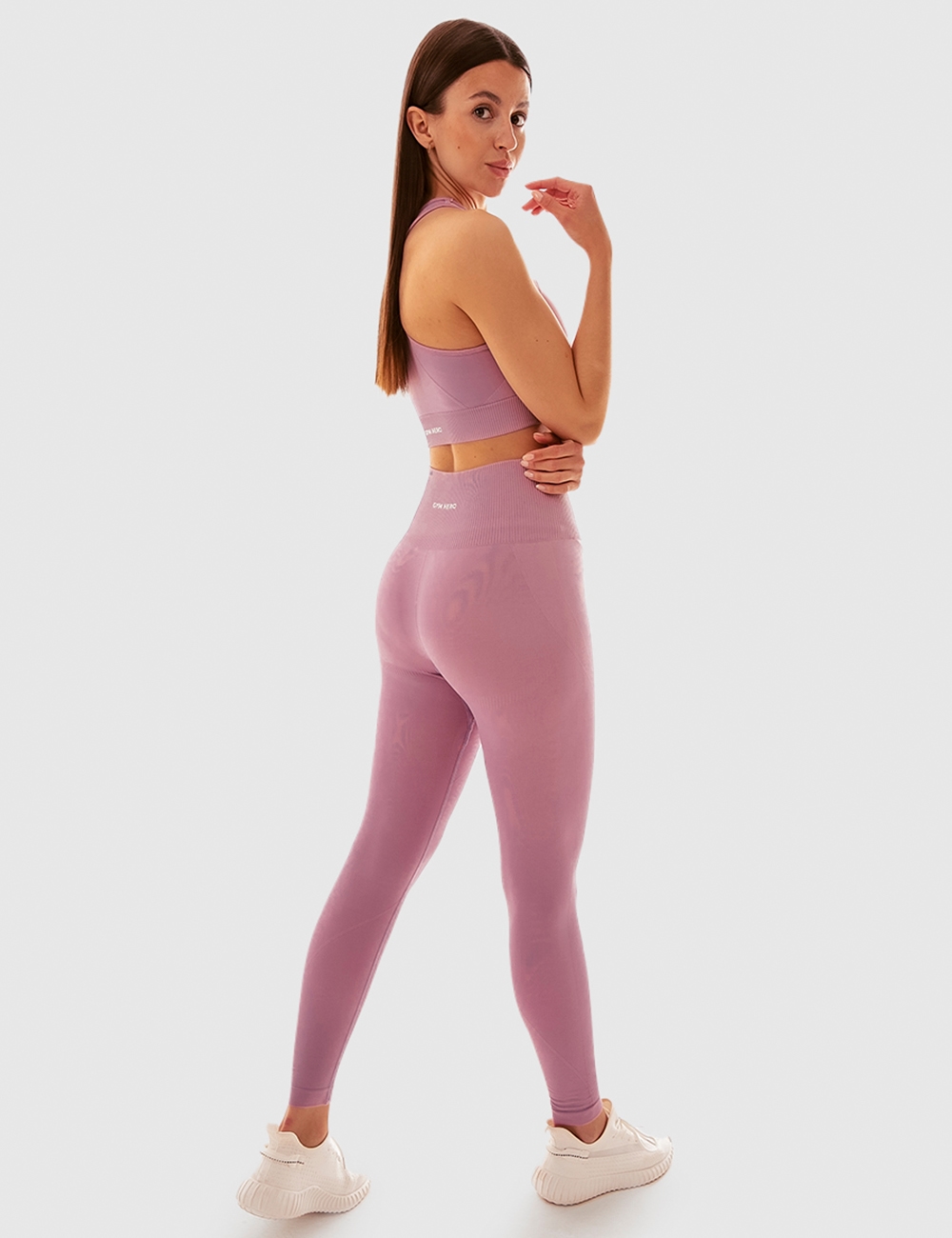 Legginsy sportowe Balance Mauve - Gymhero