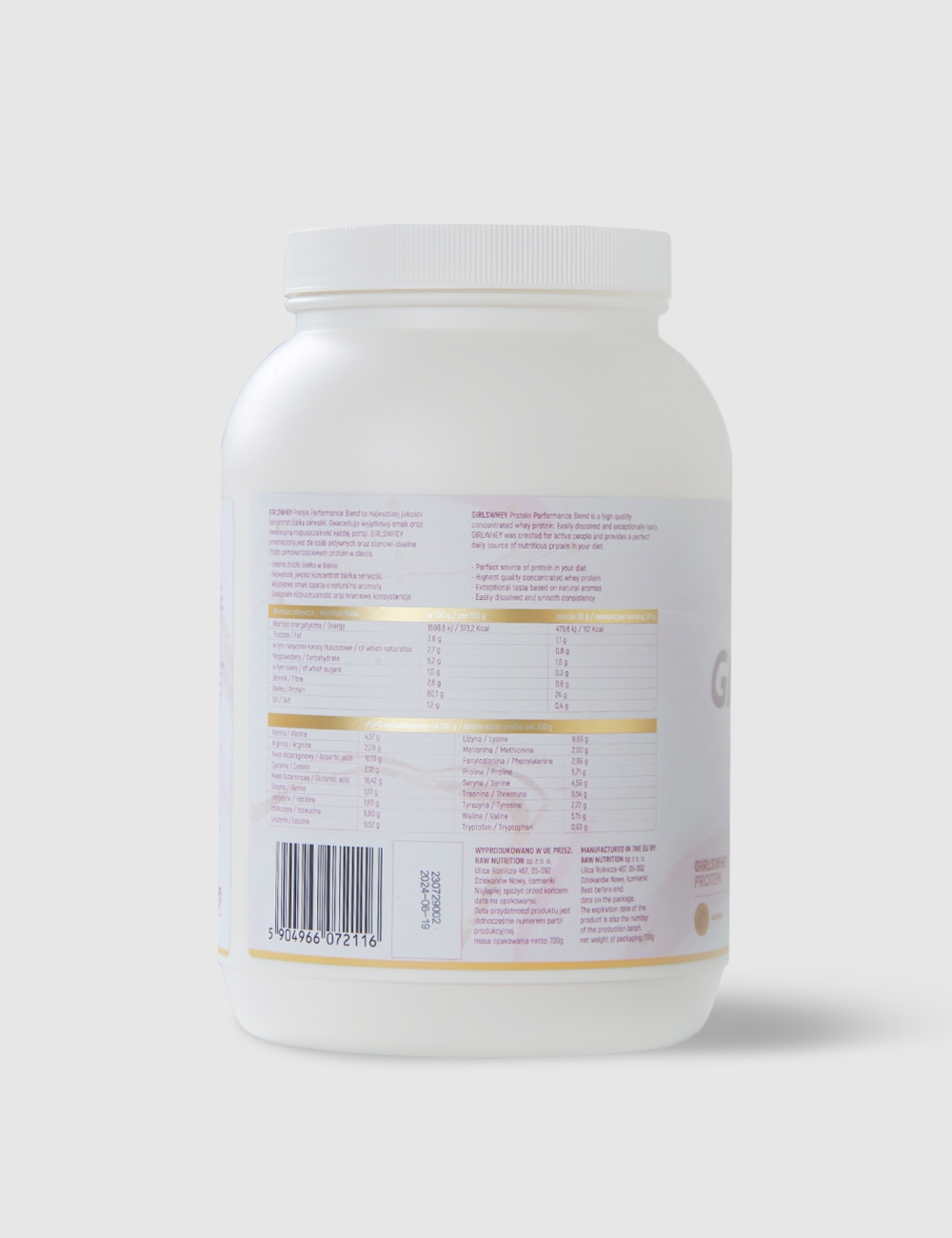 Odżywka białkowa GIRLS WHEY Mango - Gymhero