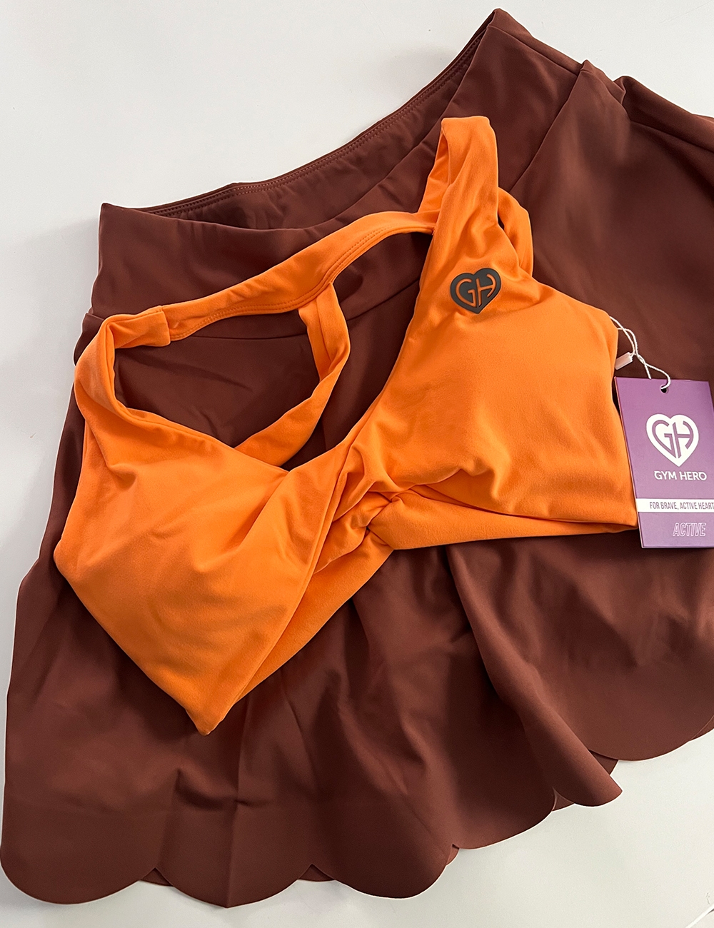 Stanik Sportowy Summer Twist Pomarańczowy - Gymhero