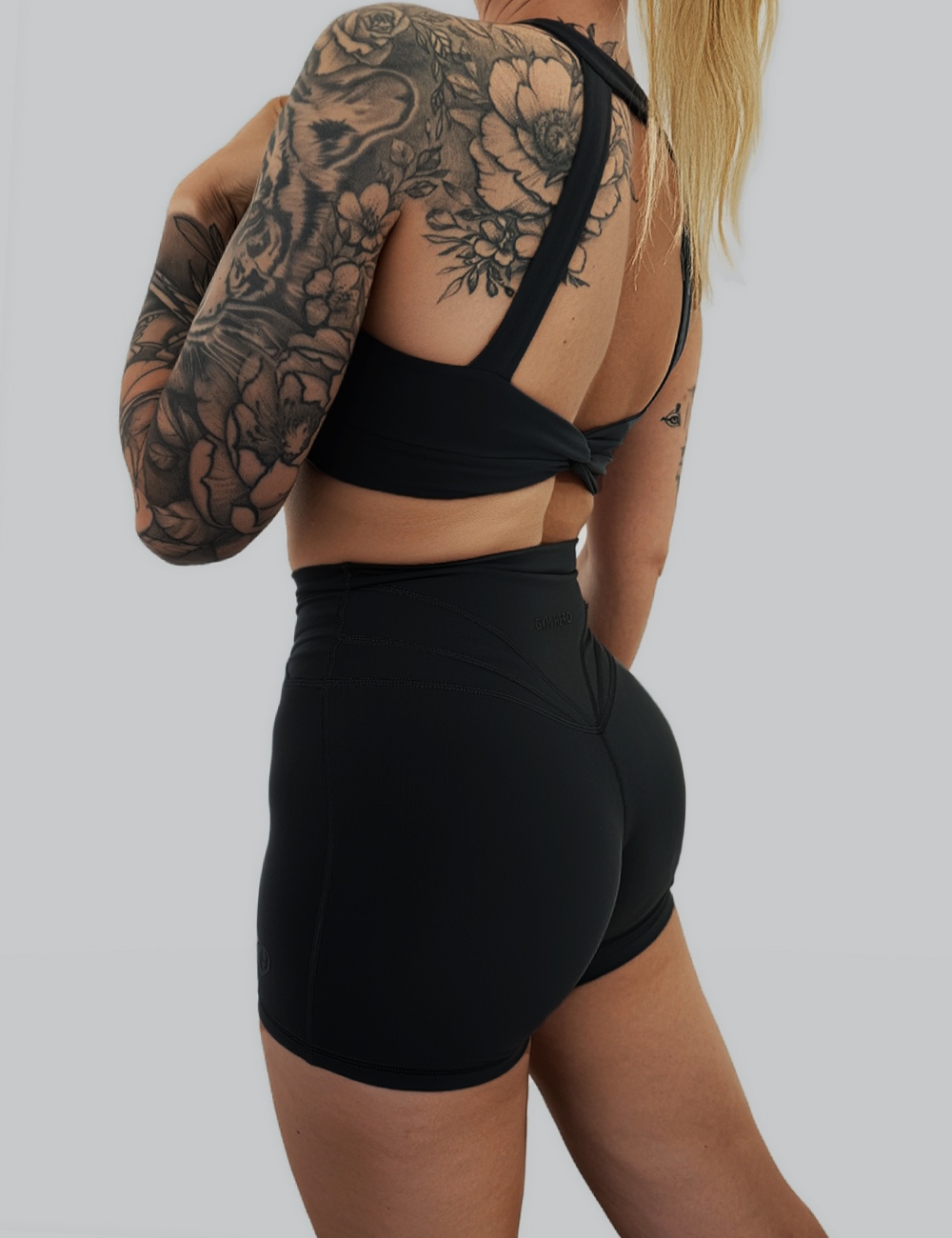 Stanik Sportowy Summer Twist Czarny - Gymhero