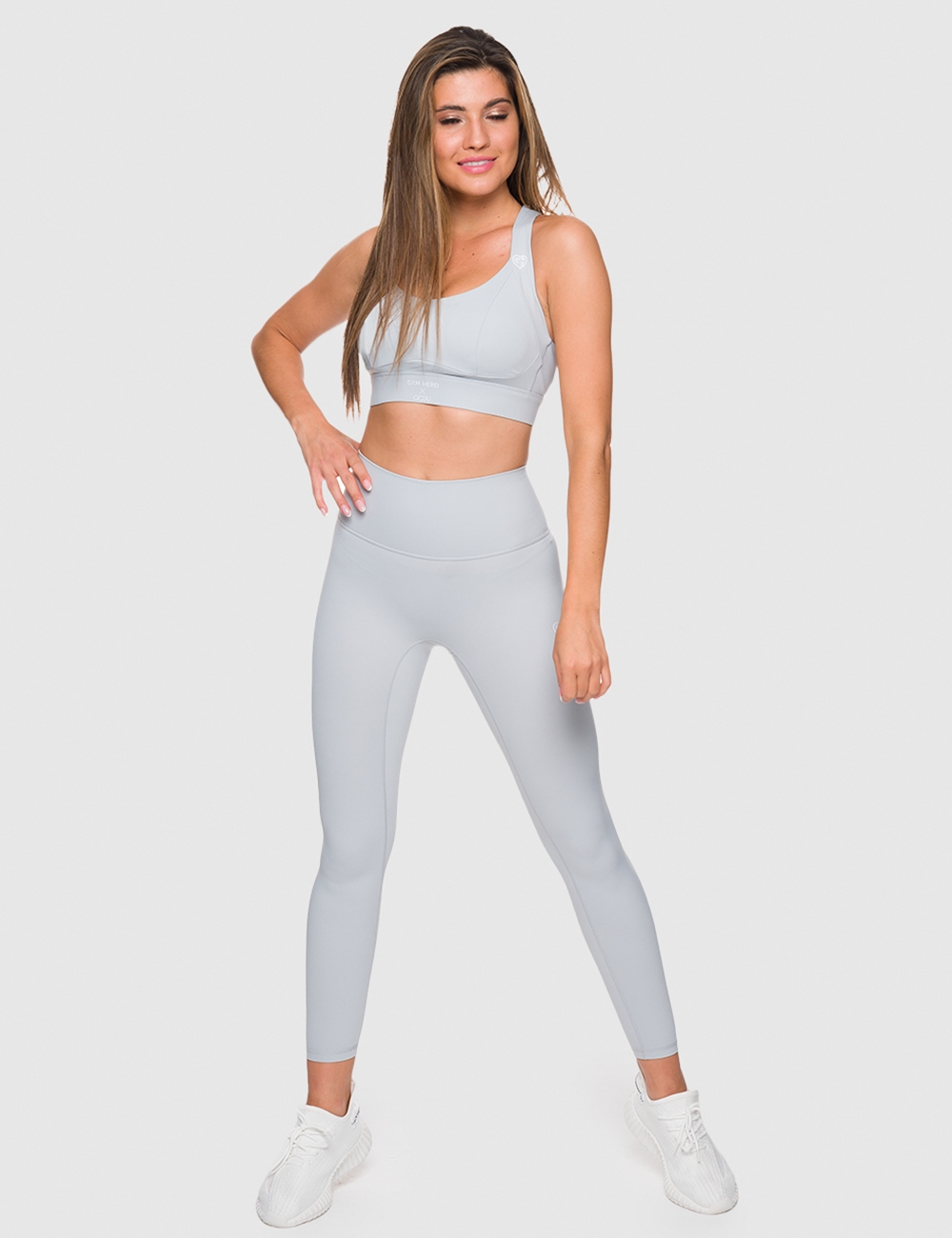 Legginsy Sportowe GHxQCZAJ Szare - Gymhero