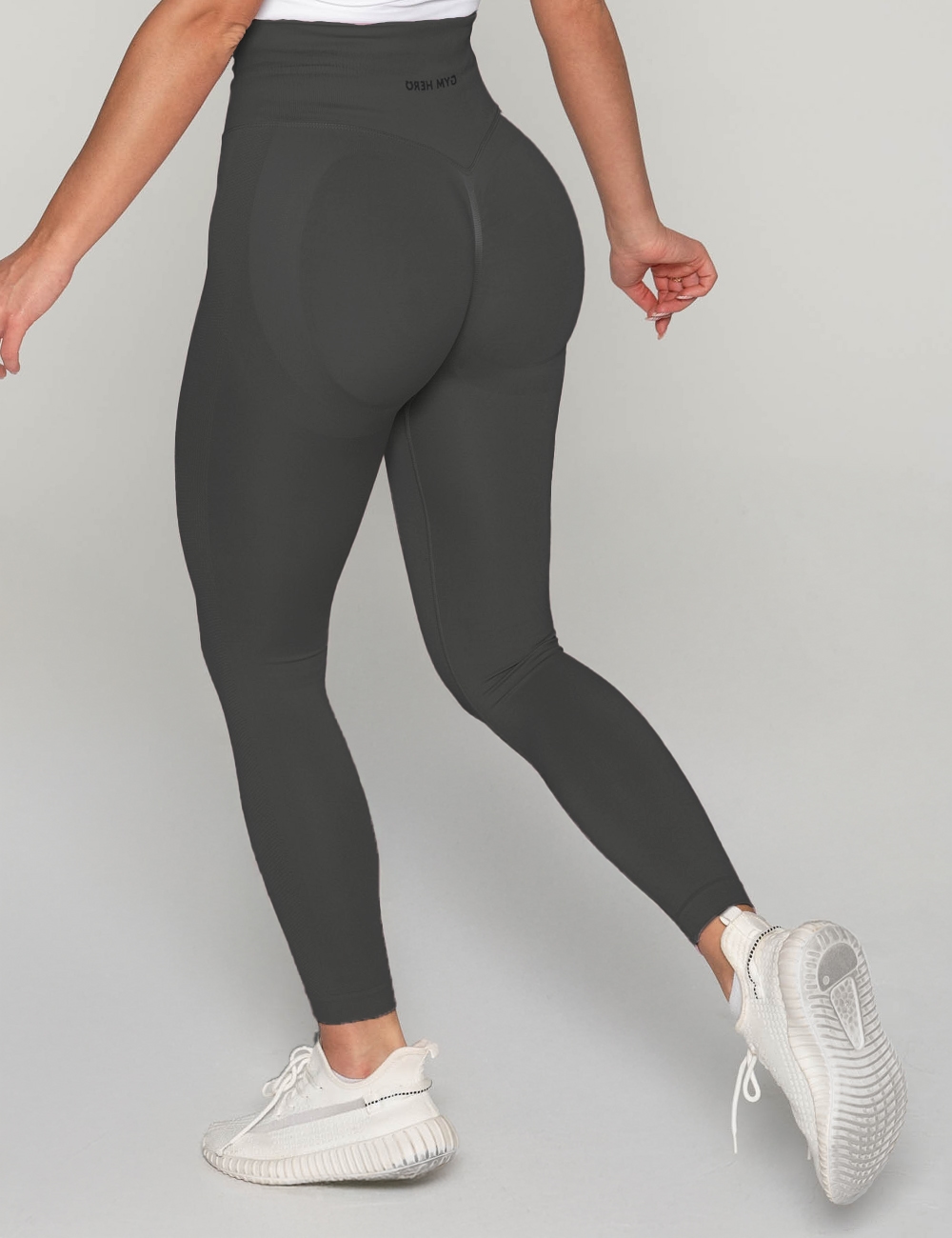 Legginsy Bezszwowe Scrunch Essence Steel - Gymhero